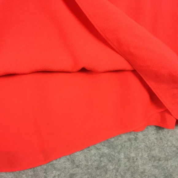 Aritzia Wilfred Dress 4 Cocktail A Line Boat Neck Strappy Open Plunge Back Red - Picture 9 of 15